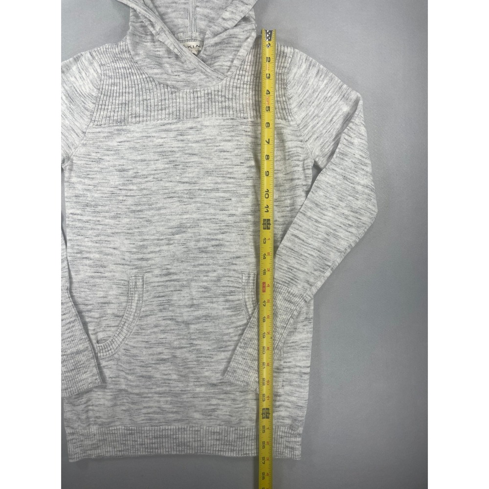Dakini Womens Hoodie Sweater Pullover Gray Space Dye Cotton Blend S - Picture 4 of 8